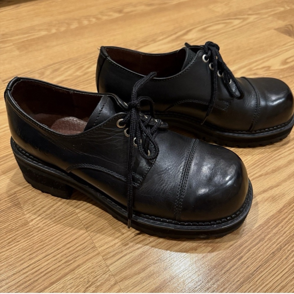 Bed Stu Black Leather Oxfords - Men’s 8, Women’s 9.5